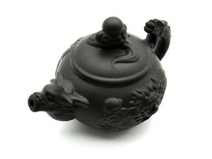 Yixing Dragon Teapot | Handmade Purple Clay Teapot with Dragon Pattern