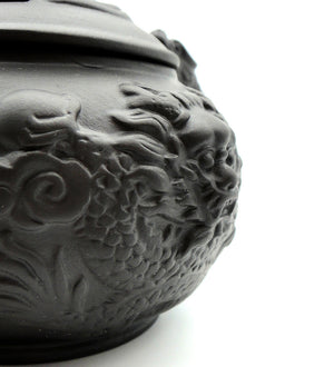 Yixing Dragon Teapot | Handmade Purple Clay Teapot with Dragon Pattern