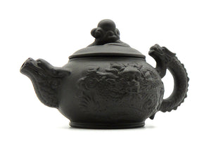 Yixing Dragon Teapot | Handmade Purple Clay Teapot with Dragon Pattern