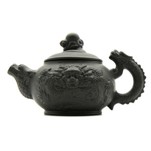 Yixing Dragon Teapot | Handmade Purple Clay Teapot with Dragon Pattern